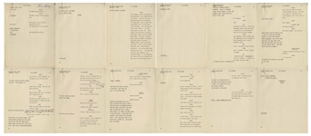 Moe Howard's 37pp. Script for The Three Stooges' Appearance on ''The Frank Sinatra Show'' With Shemp -- Dated January 1952, With Edits Throughout Not Necessarily by Moe -- Unbound, Very Good Condition